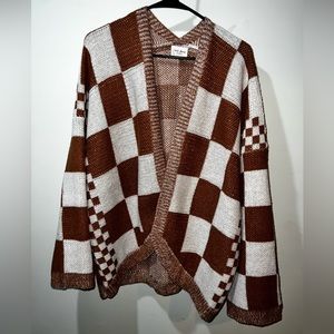 Checkered Cardigan